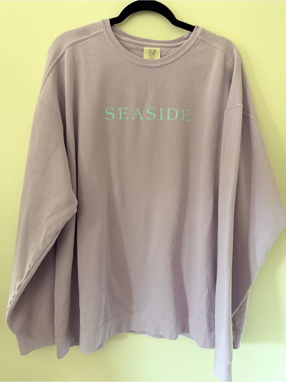 Comfort Colors Seaside Crewneck Sweatshirt Lavender Purple Size 2XL